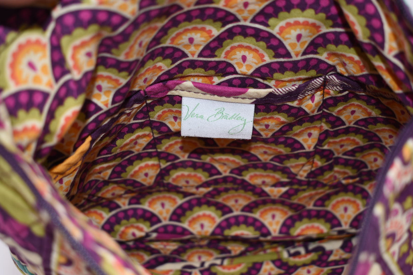 Vera Bradley Hipster Crossbody Bag in "Plum Crazy" Pattern