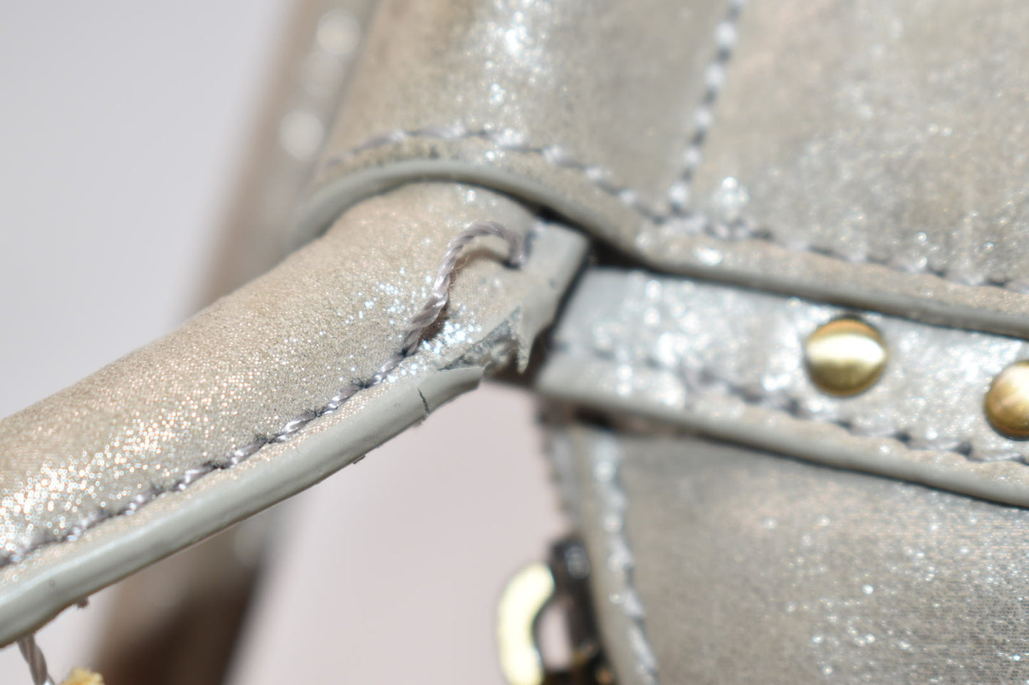 HOBO INTL Sable Whipstitch Tassel Wristlet in Granite Gray Leather