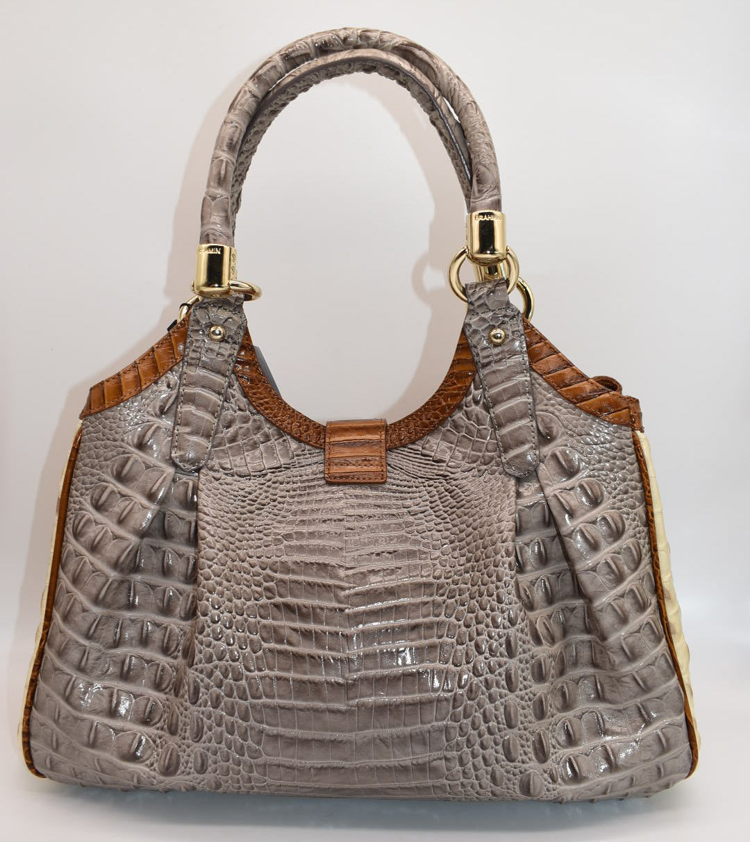 Brahmin Elisa Hobo Shoulder Bag in Tri-Color Melbourne