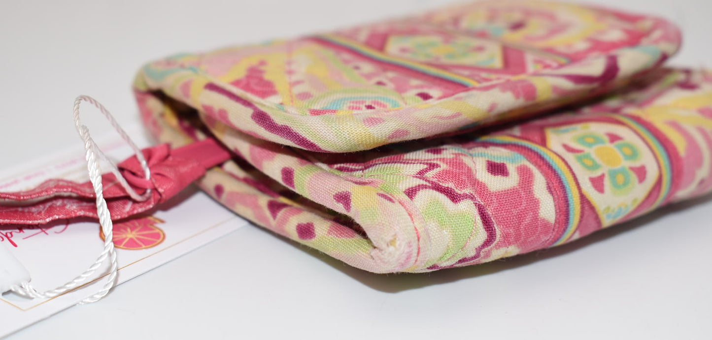Vera Bradley Small Trifold Wallet in "Capri Melon" Pattern