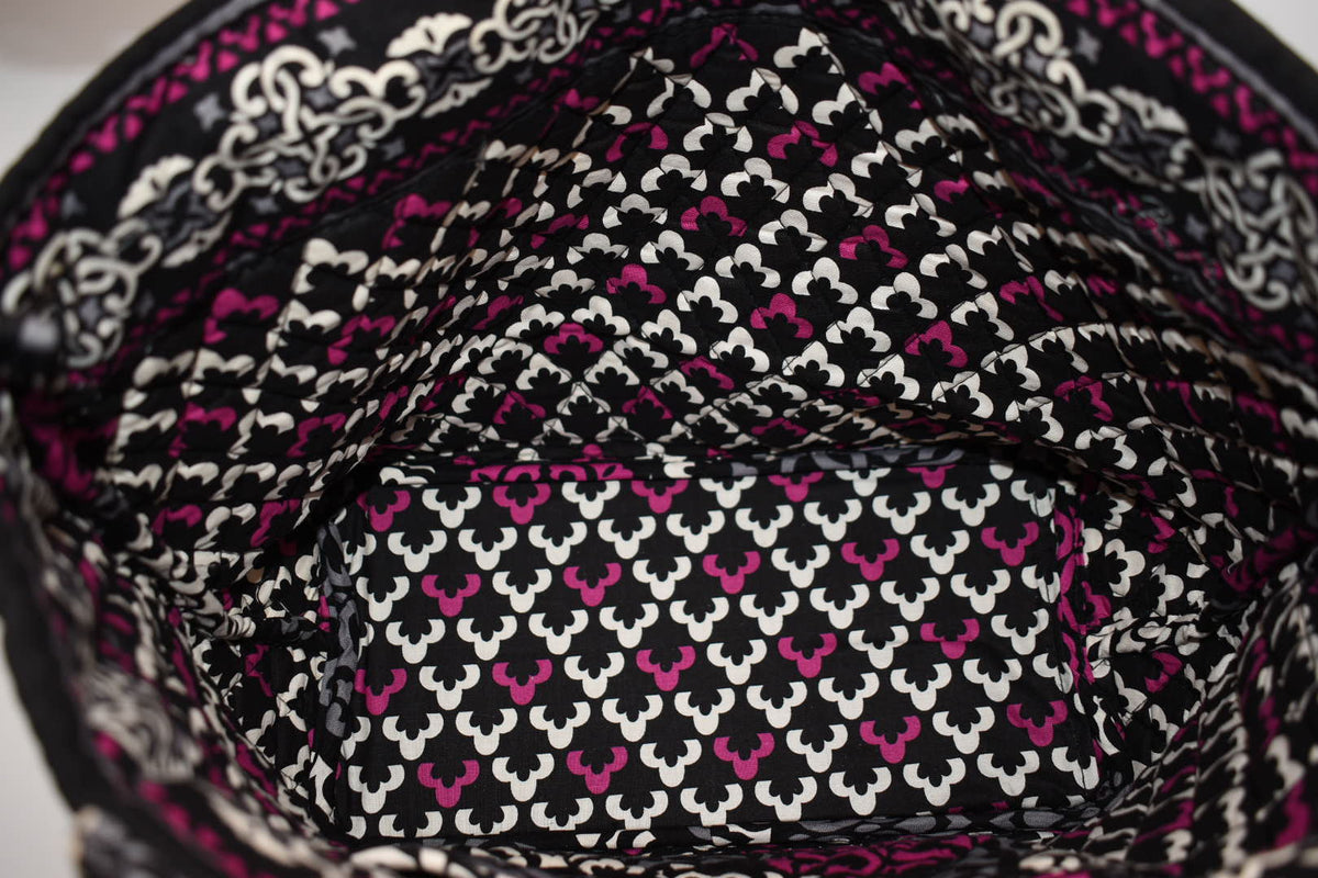 Vera Bradley Medium Open Tote Bag in "Canterberry Magenta: Pattern