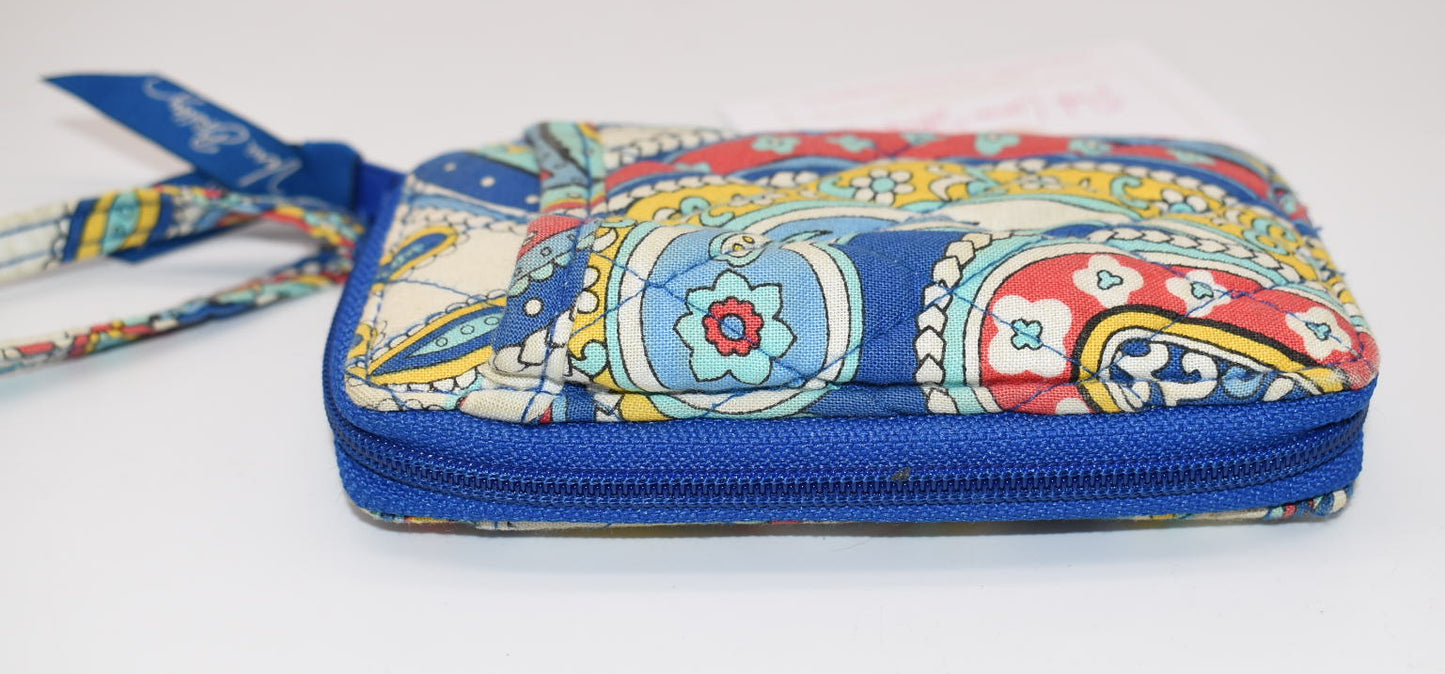 Vera Bradley "All in One" Wristlet in "Marina Paisley" Pattern