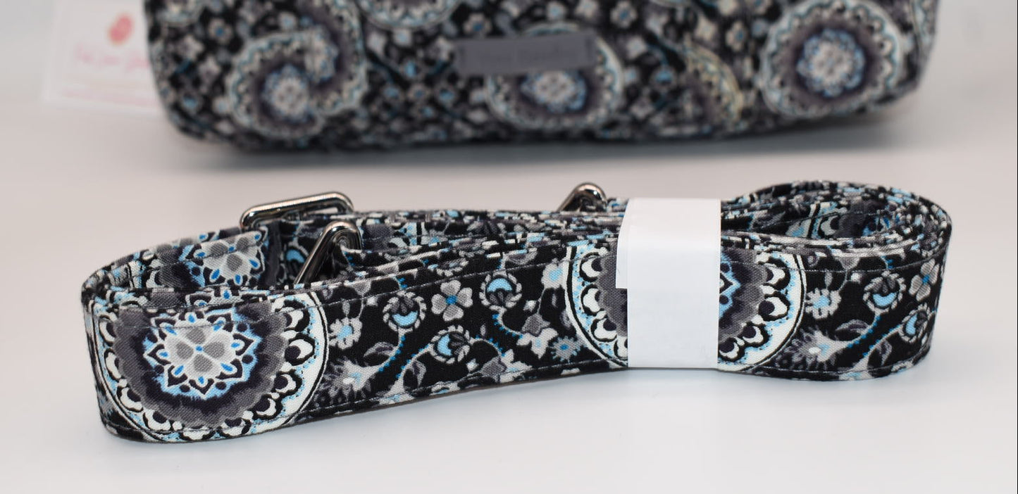 Vera Bradley Iconic 100 Handbag in "Charcoal Medallion" Pattern