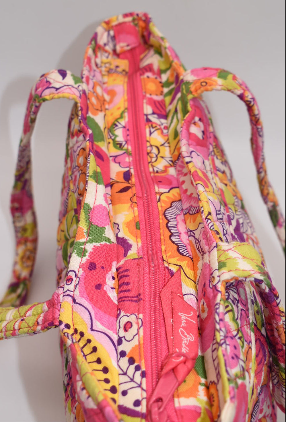 Vera Bradley Large Mandy Tote Bag in "Clementine" Pattern