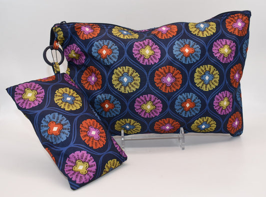 Vera Bradley 3 Pouch Organizer Set in "Center Stage Glow" Pattern