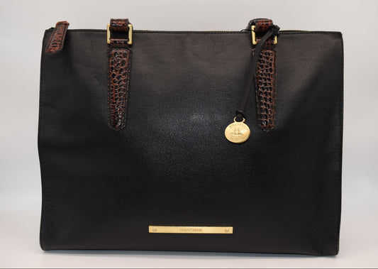 Brahmin Anywhere Tote Bag in Black Tuscan