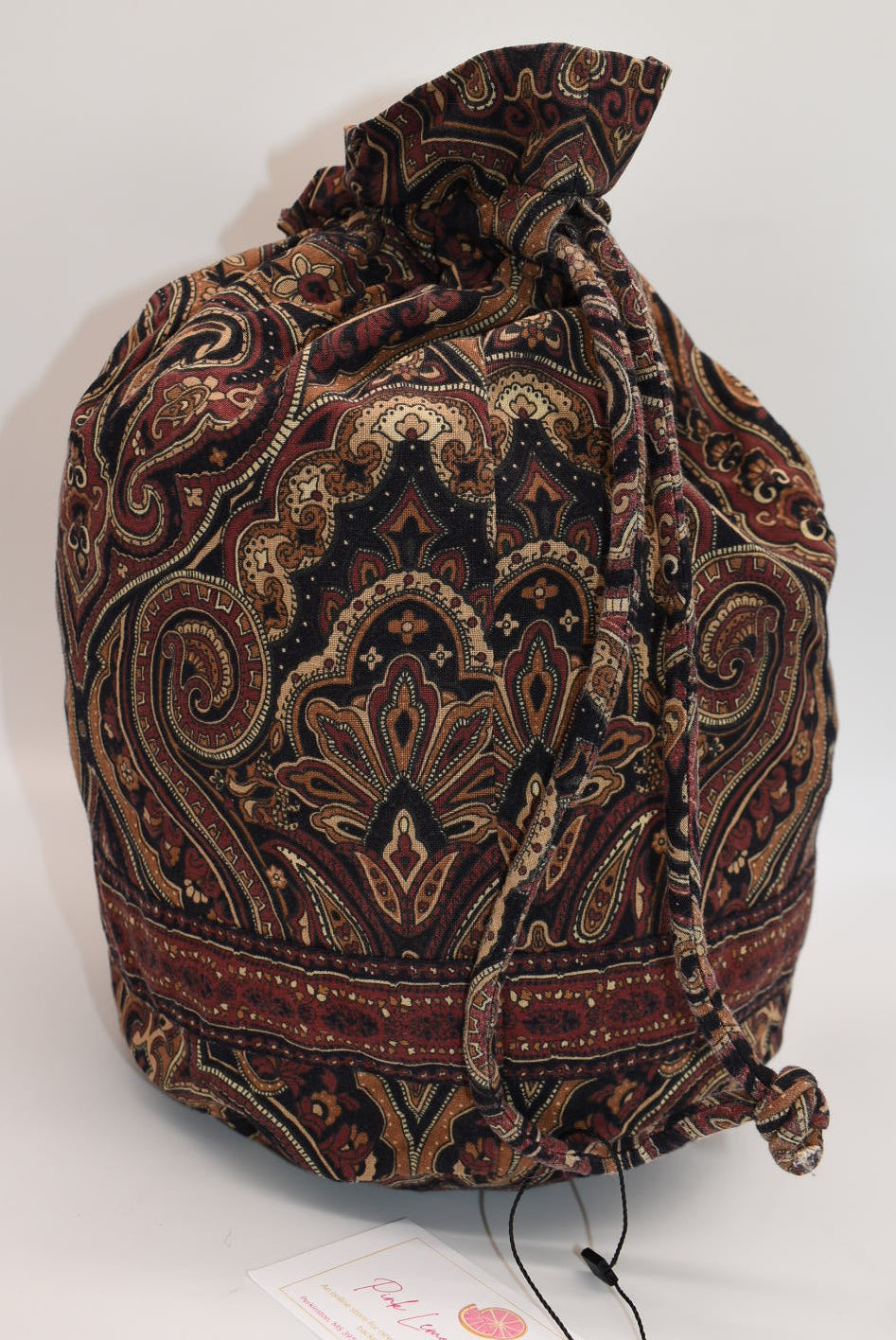 Vintage Vera Bradley Ditty Travel Bag in "Mocha" Pattern
