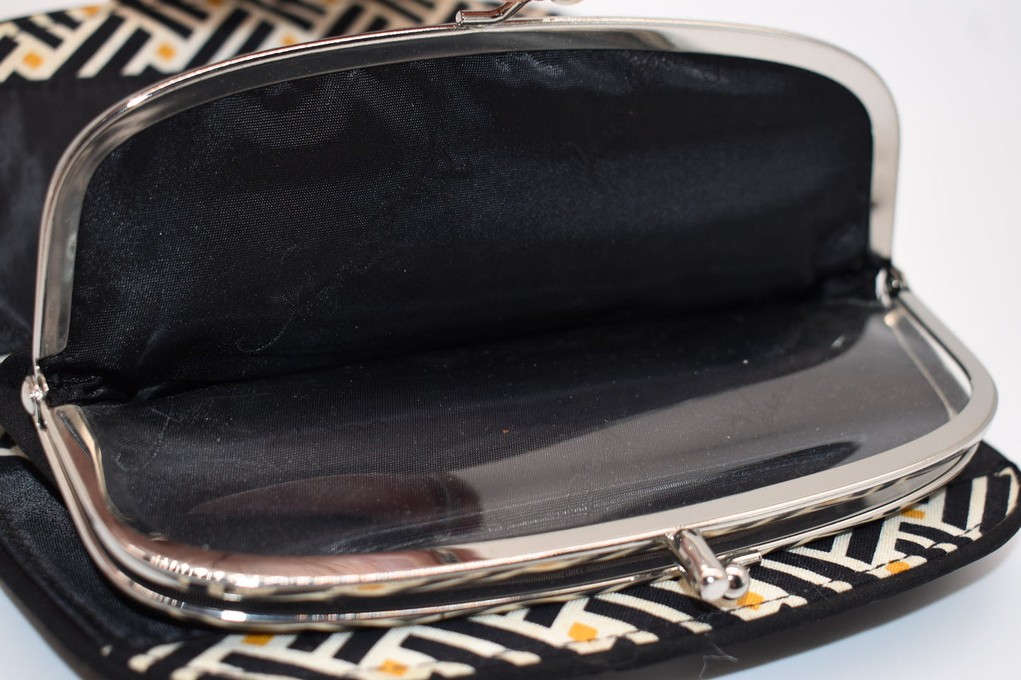 Vera Bradley Microfiber Kiss & Snap Clutch Wallet in Black