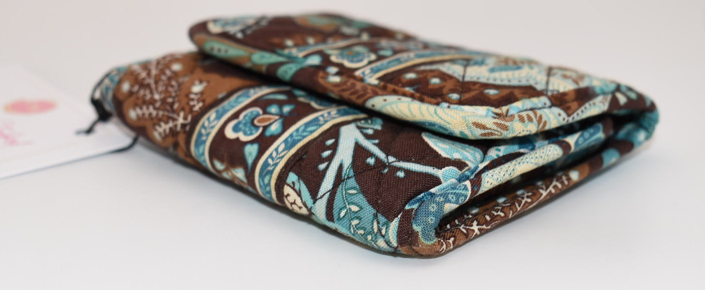 Vera Bradley Compact Tri-fold Wallet in "Java Blue" Pattern