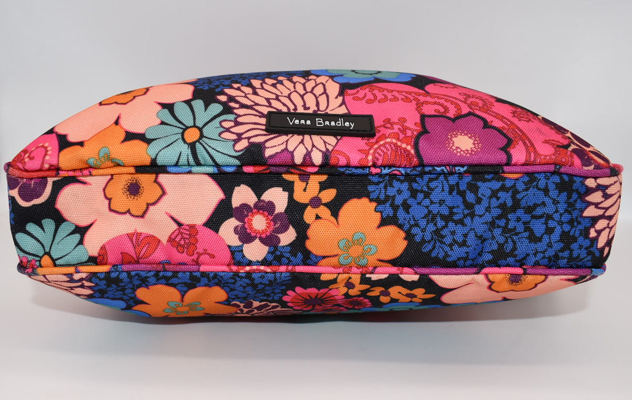 Vera Bradley Lighten Up Triple Zip Crossbody Bag in "Fiesta" Pattern