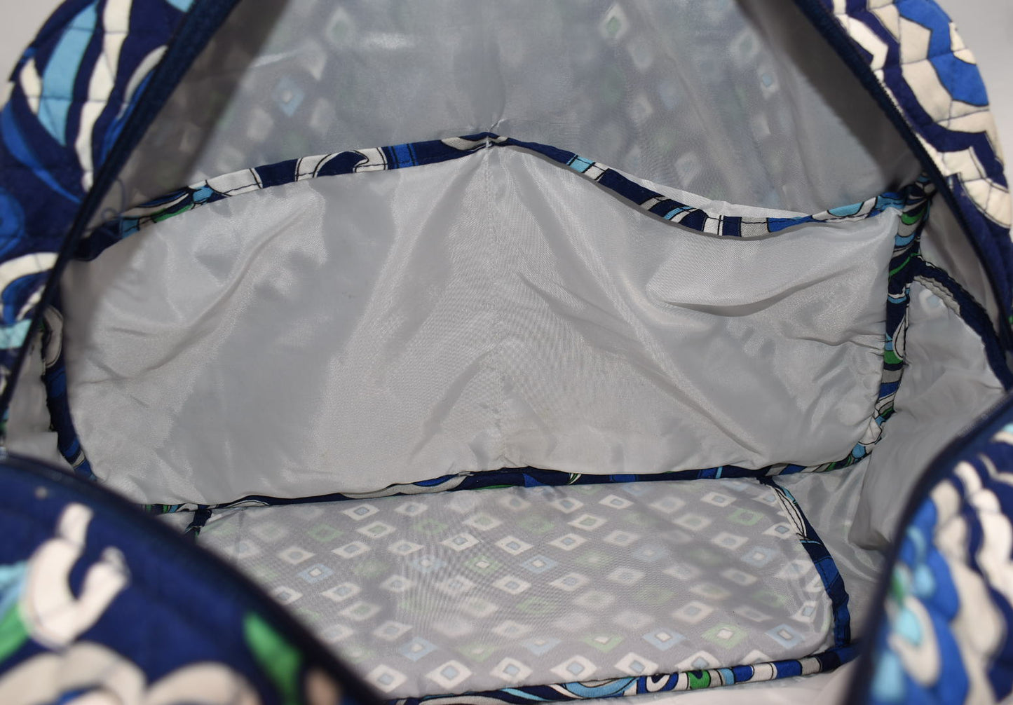 Vera Bradley Travel Diaper Baby Bag in "Mediterranean Blue" Pattern