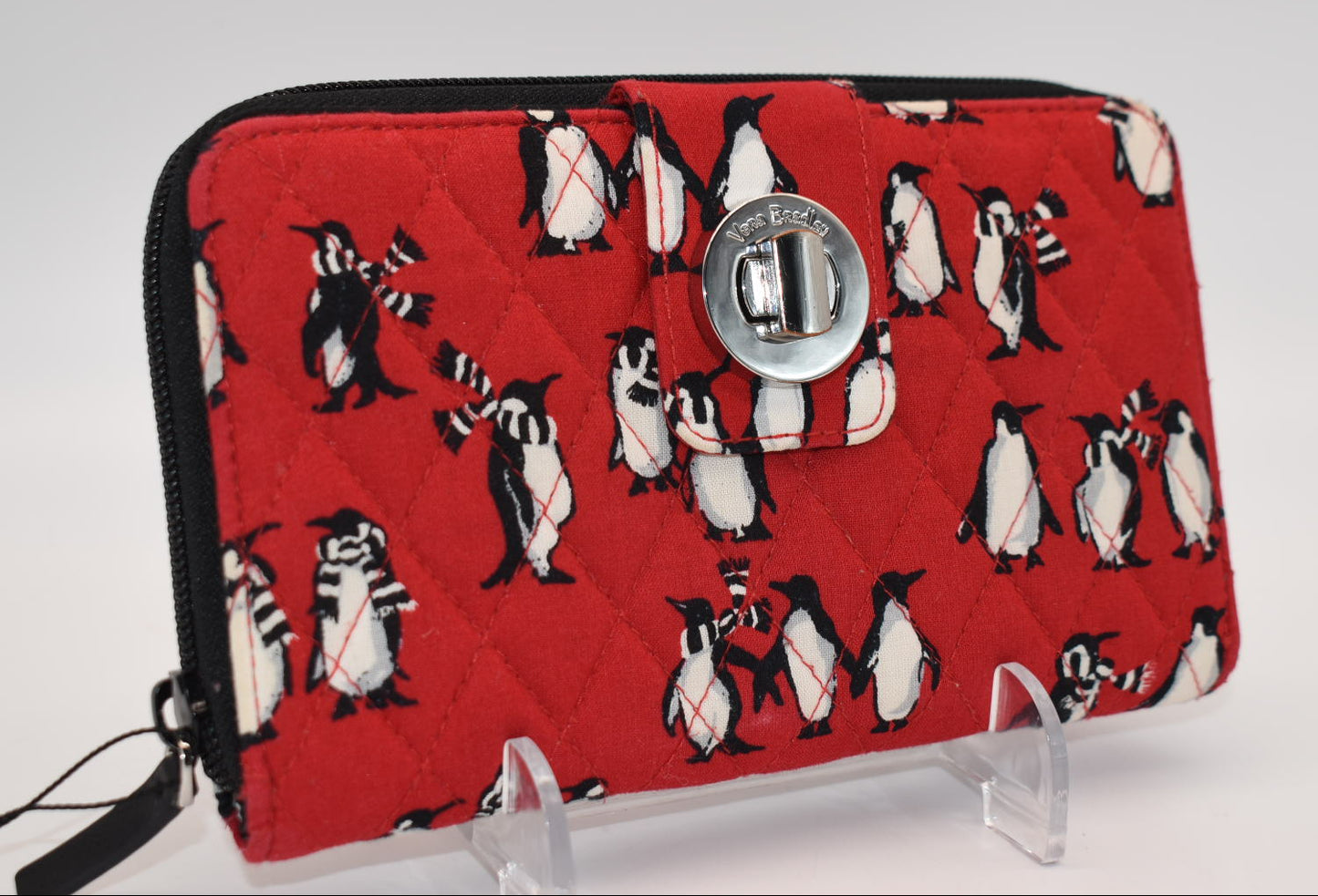 Vera Bradley Turnlock Wallet in "Playful Penguins" Pattern