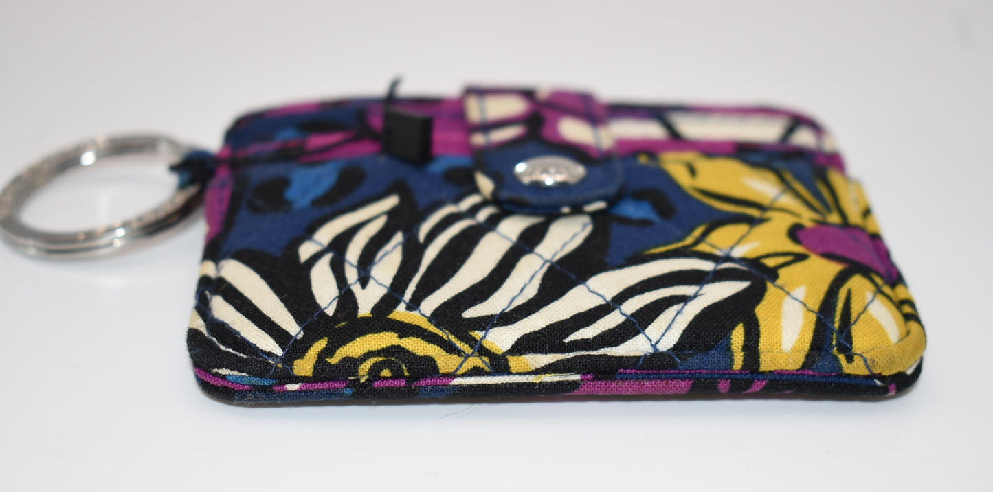Vera Bradley Card Case Wallet in "African Violet" Pattern