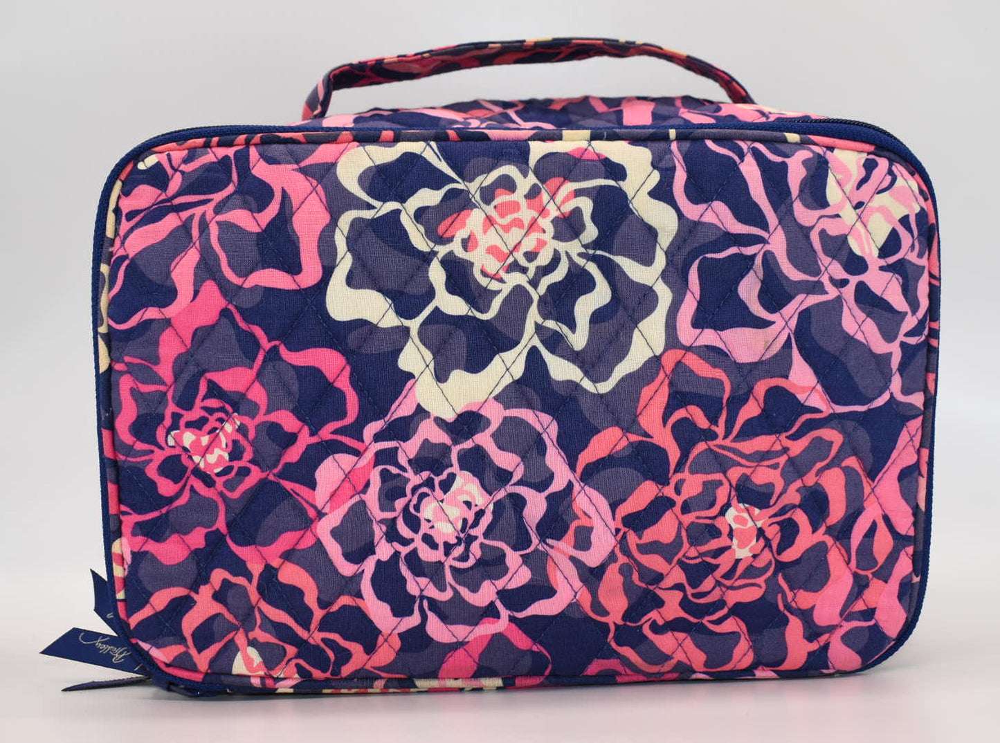 Vera Bradley Large Blush & Brush Makeup Case in "Katalina Pink" Pattern