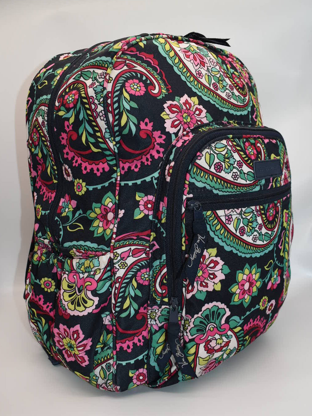 Vera Bradley Lighten Up Campus Backpack in "Petal Paisley" Pattern