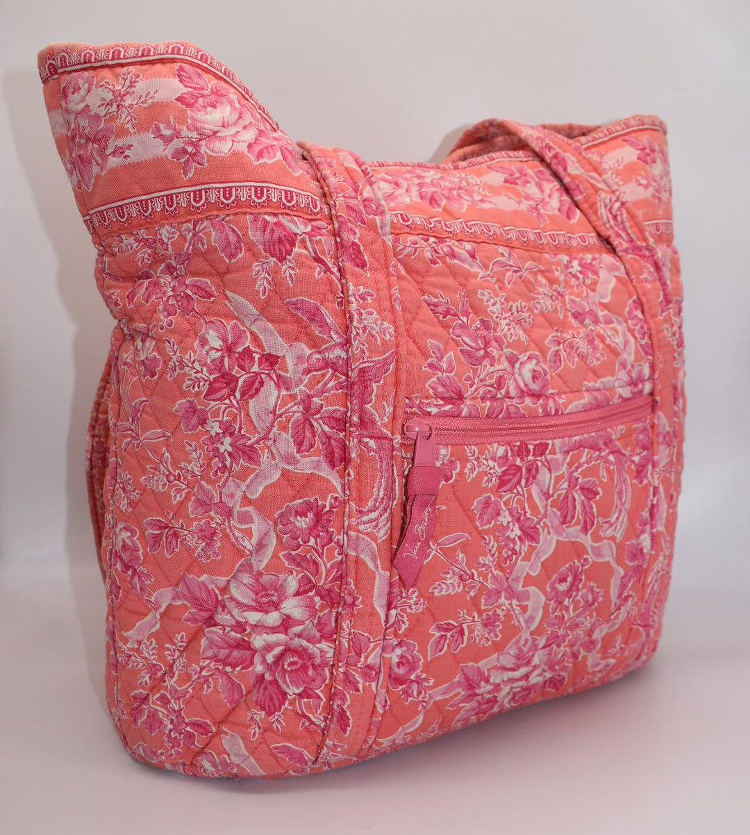 Vera Bradley Large Vera Tote Bag in "Hope Toile" Pattern