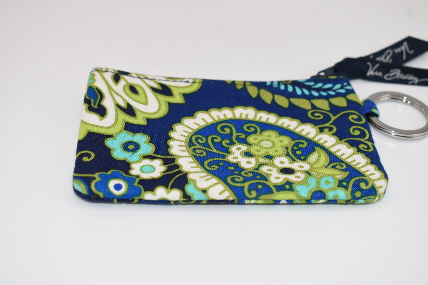 Vera Bradley Zip ID Case in "Rhythm & Blues" Pattern