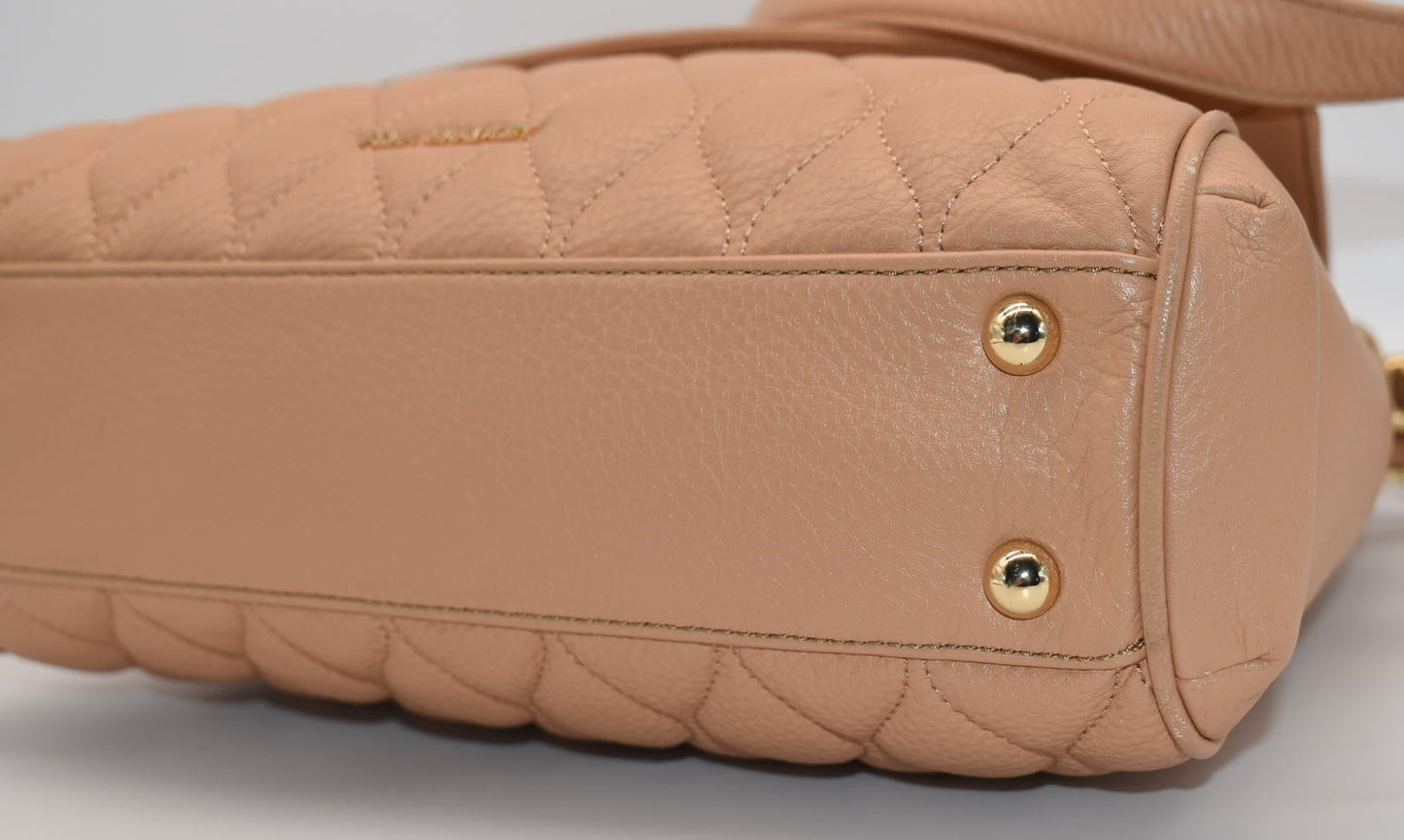 Vera Bradley Cara Convertible Shoulder / Crossbody Bag in Quilted Leather