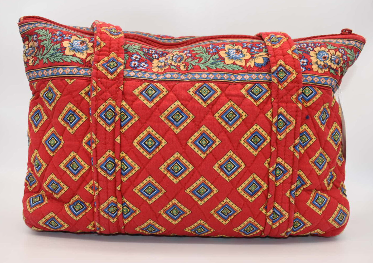 Vera Bradley Large Betsy Shoulder Bag in "Villa Red" Pattern