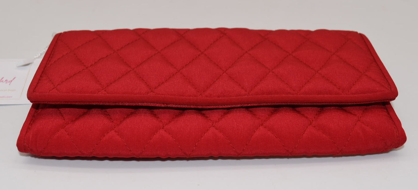 Vera Bradley Microfiber Clutch Wallet in Red