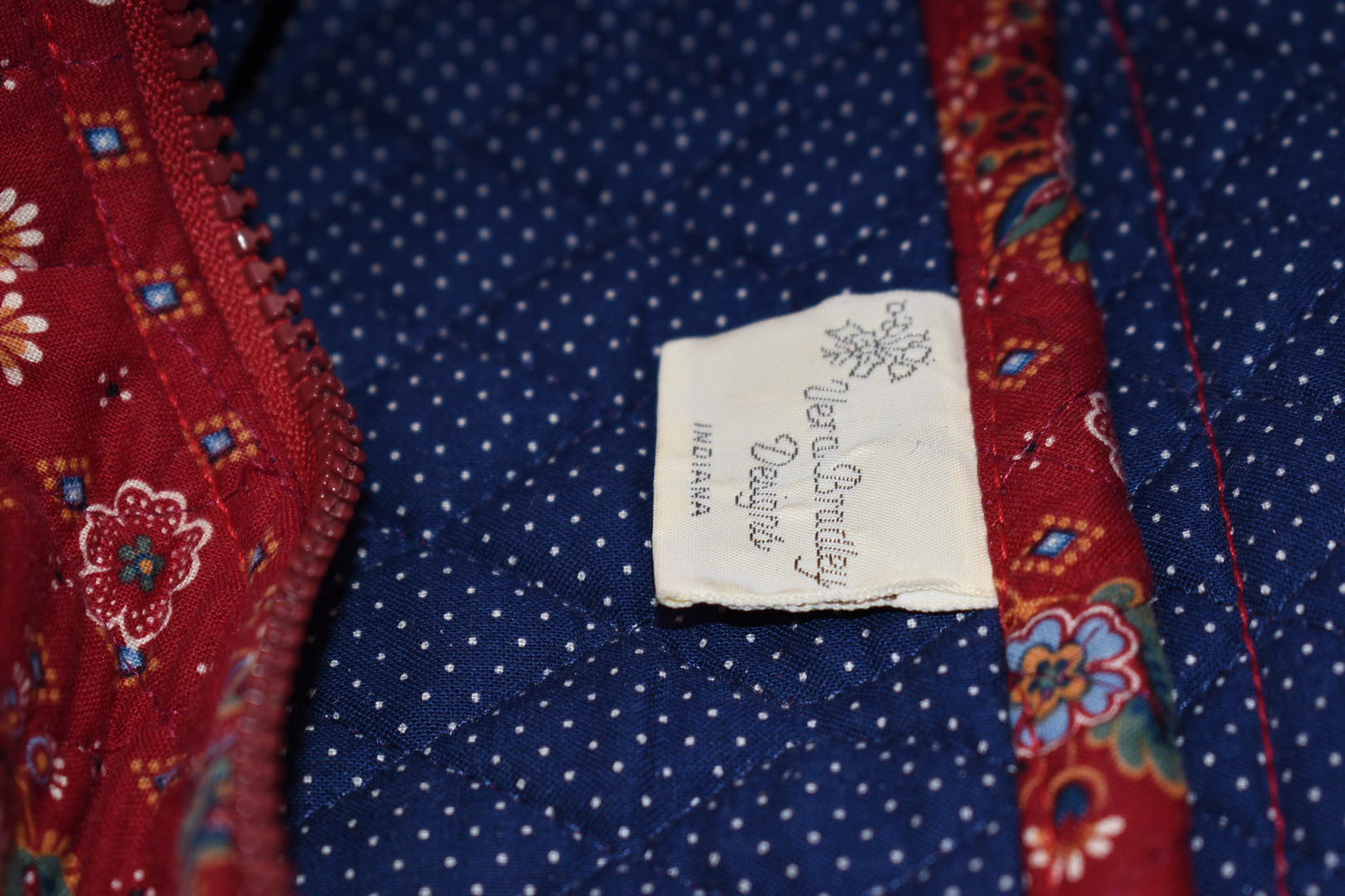 Vera Bradley Hoosier Shoulder Bag in "Provincial Red - 1986" Pattern