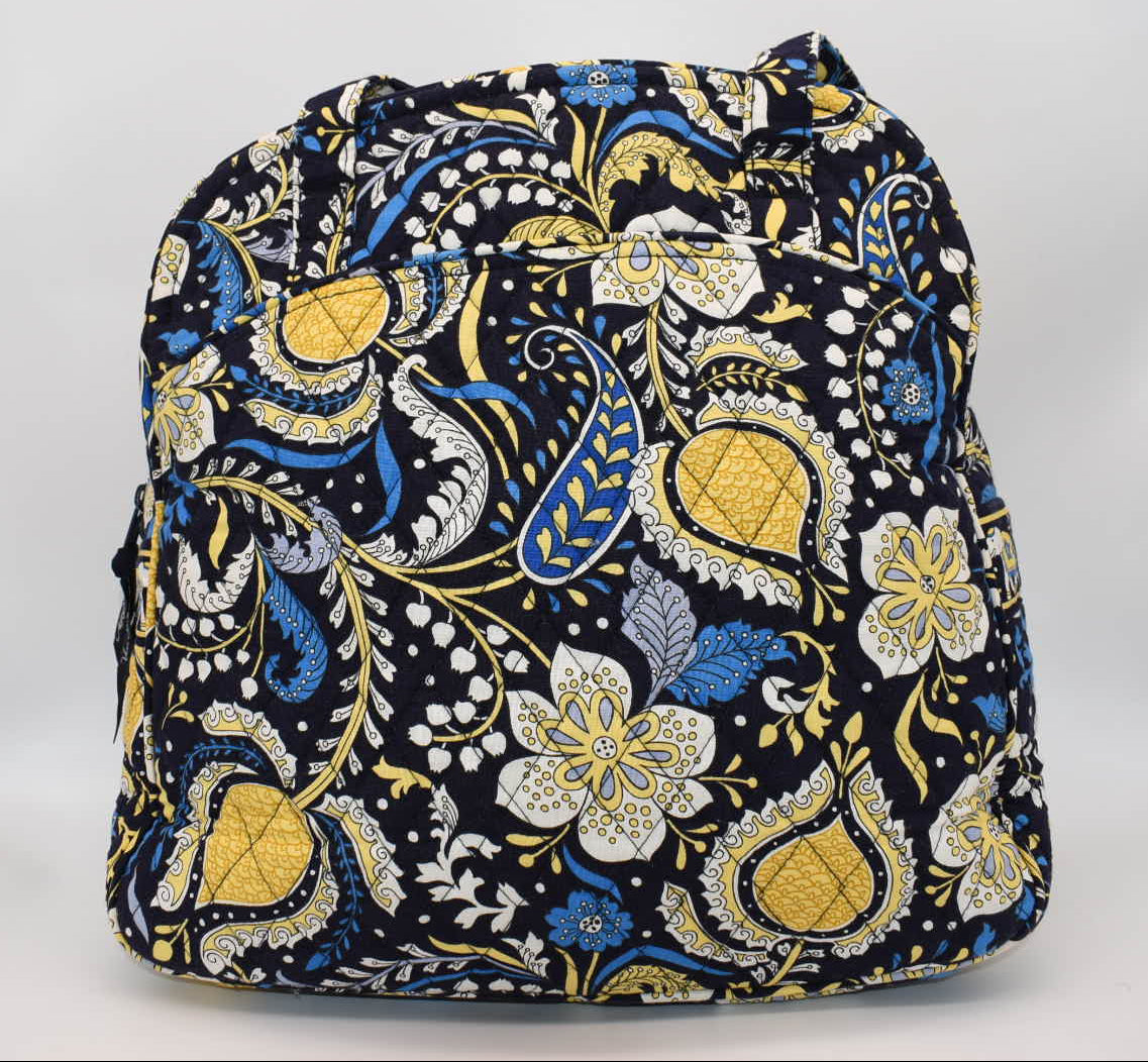 Vera Bradley Sweet Pleat Zip Tote Bag in "Ellie Blue" Pattern