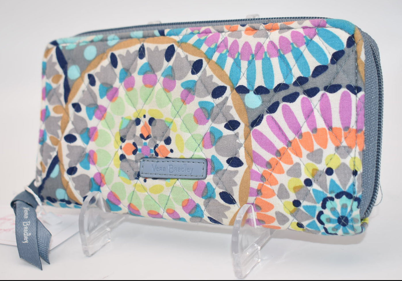 Vera Bradley RFID Accordion Wallet in "Sunny Medallion" Pattern