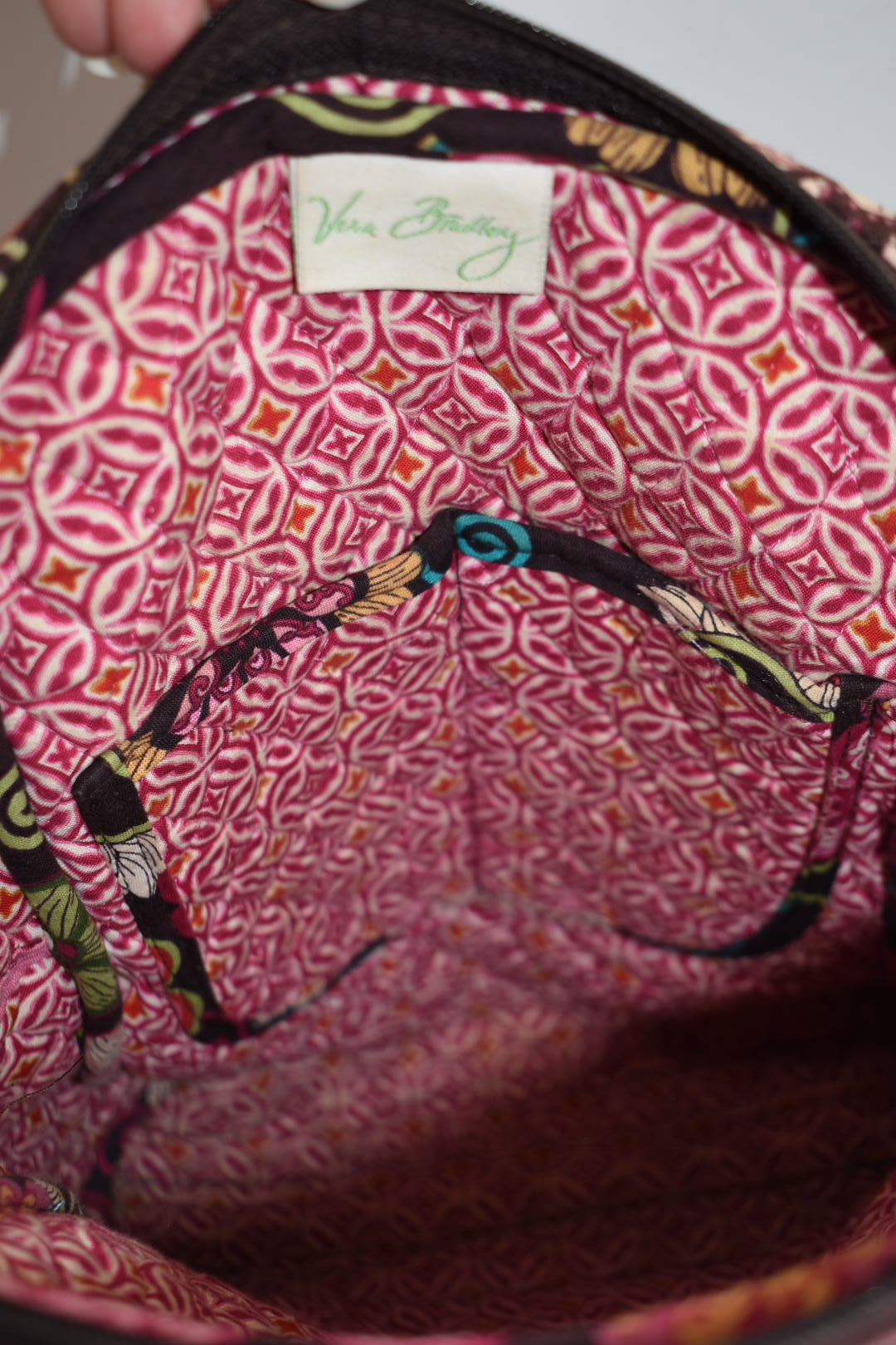 Vera Bradley Small Quilted Cotton Backpack in "Mod Floral- Pink" Pattern