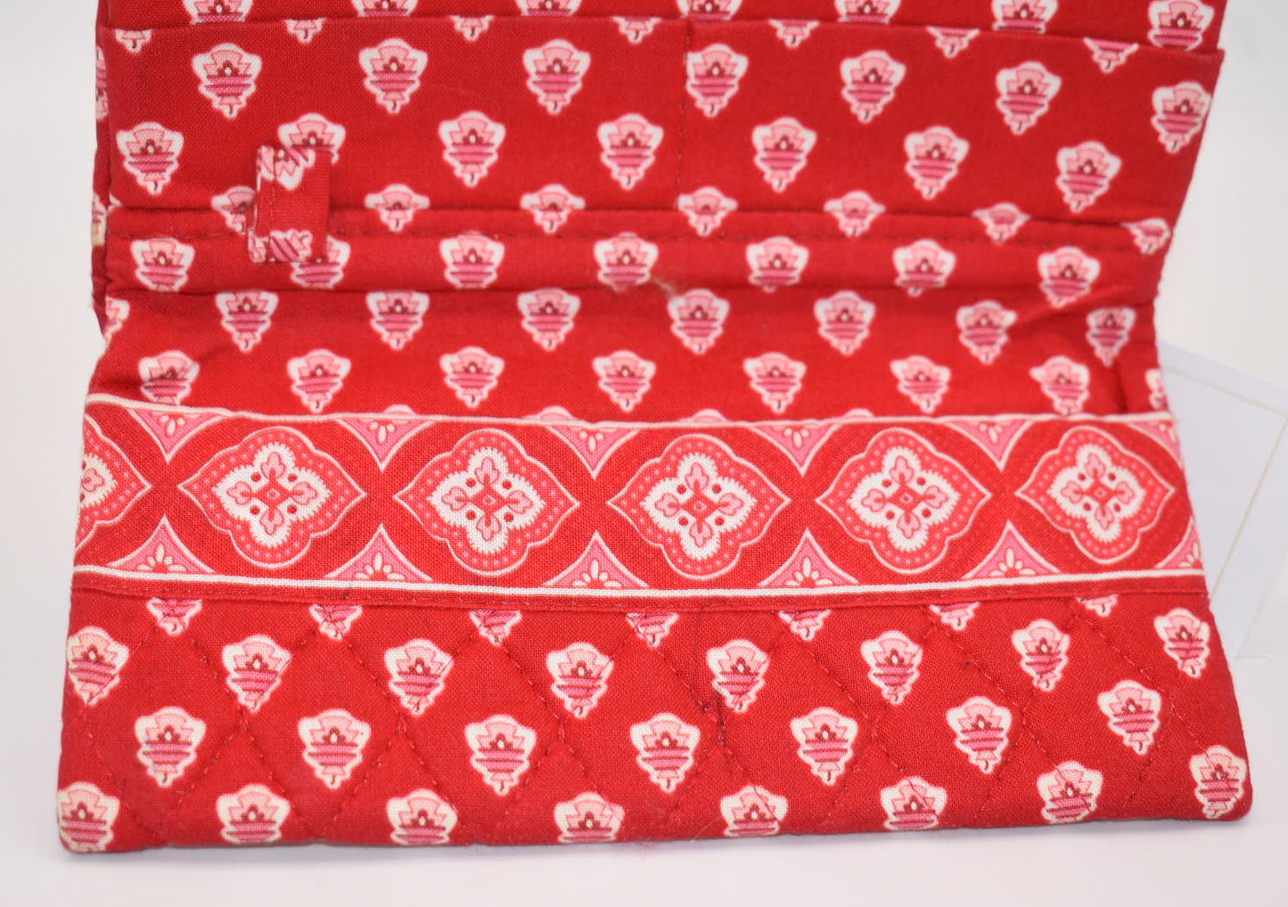 Vera Bradley Strap Crossbody Wallet in "Nantucket Red" Pattern