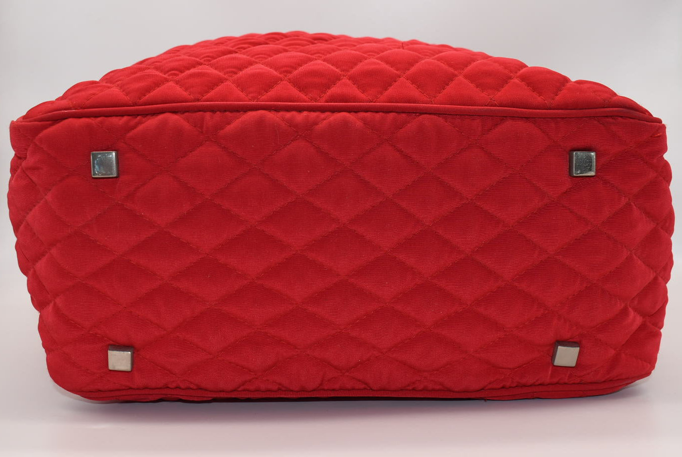 Vera Bradley Microfiber Turnlock Tote Bag in Fire Red