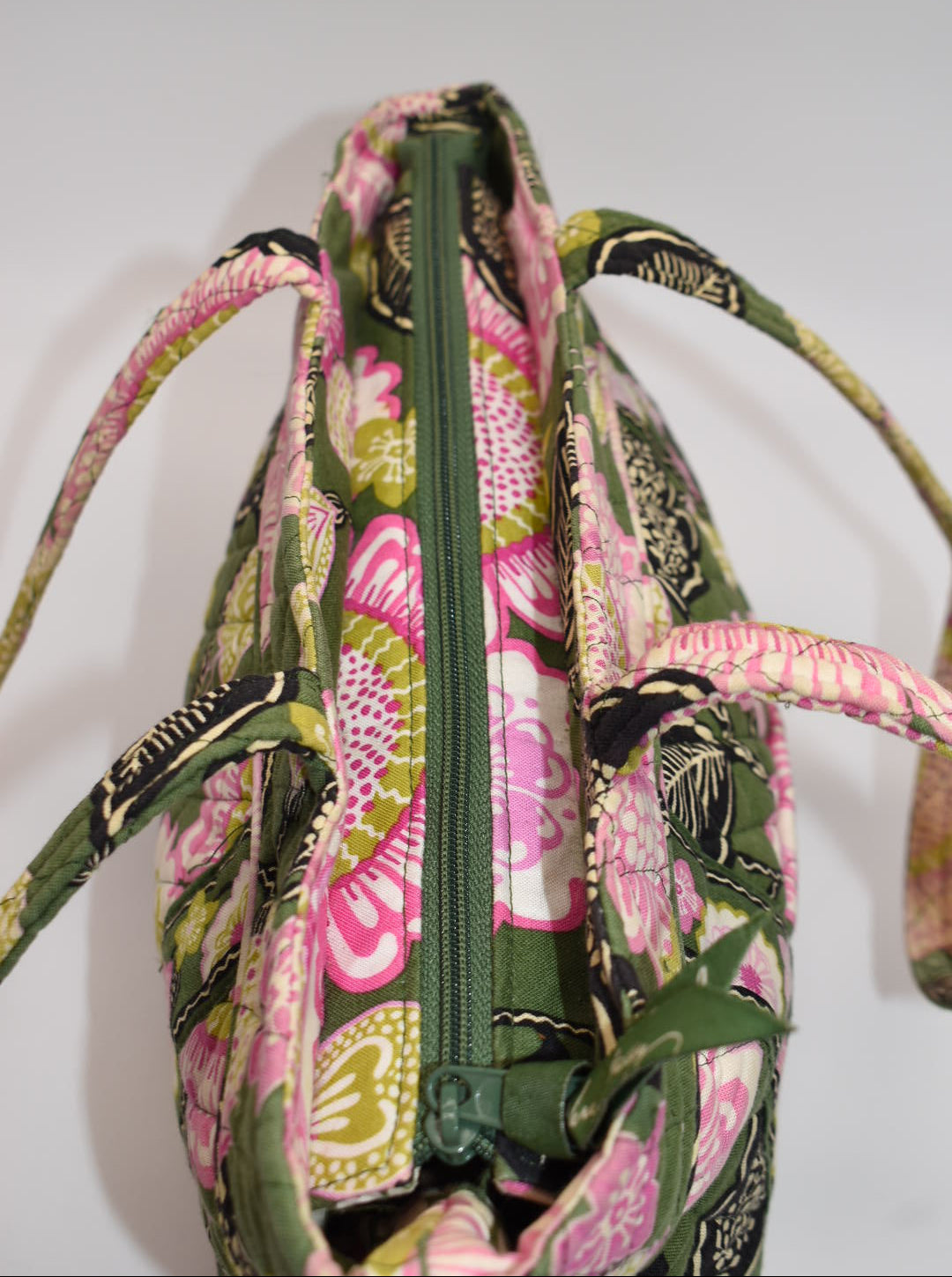 Vera Bradley Mandy Shoulder Tote Bag in "Chelsea Green" Pattern
