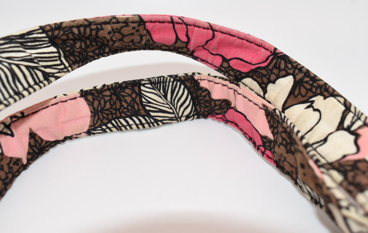 Vera Bradley East West Tote Bag "Mocha Rouge" Pattern