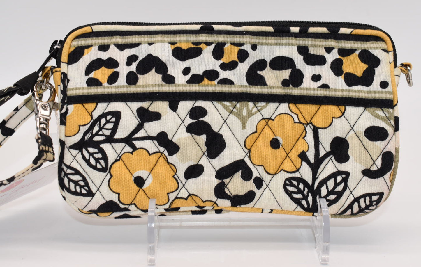 Vera Bradley Quilted Cotton Wristlet/ Mini Bag in "Go Wild" Pattern