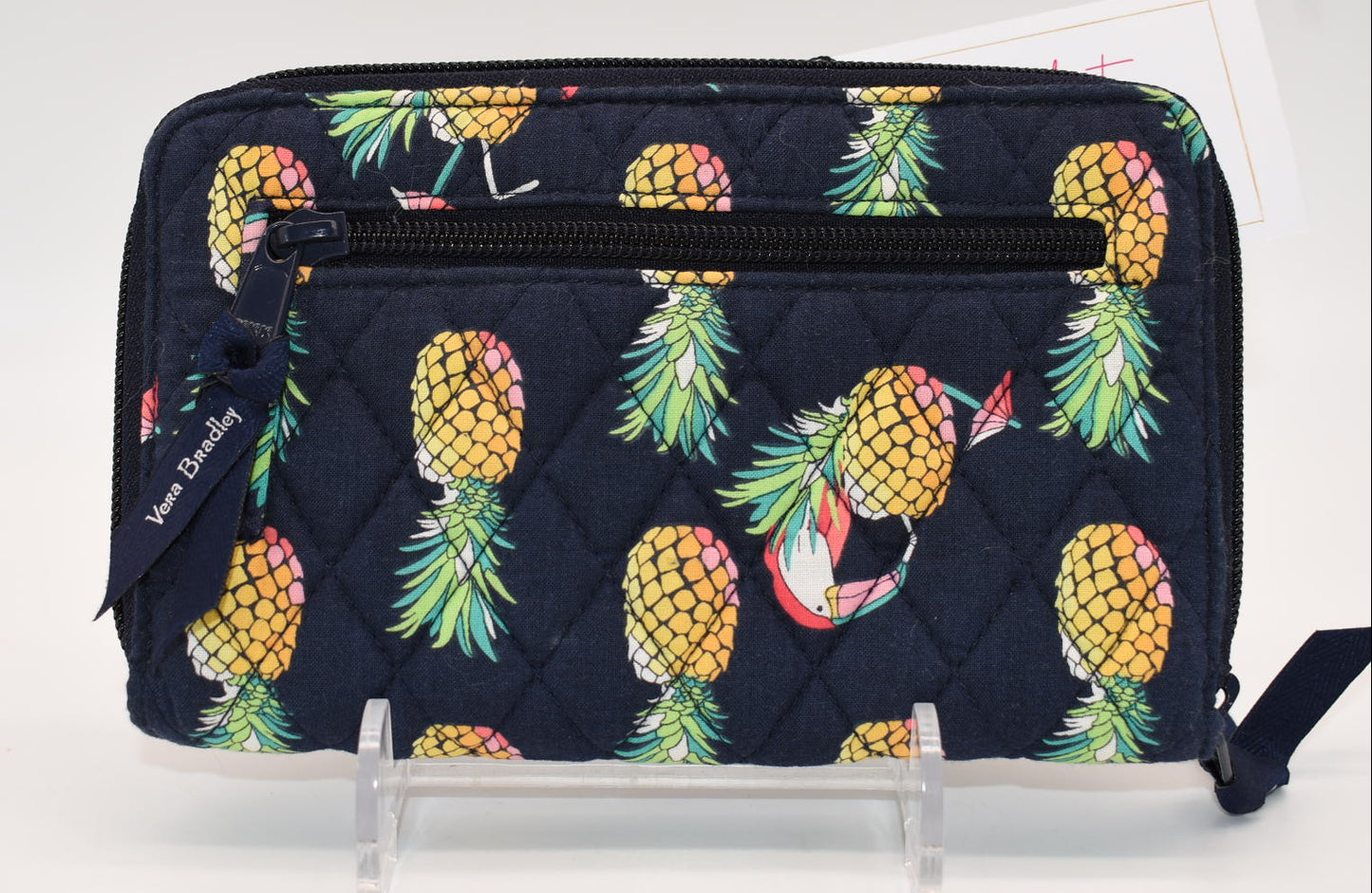 Vera Bradley RFID Turnlock Wallet in "Toucan Party" Pattern