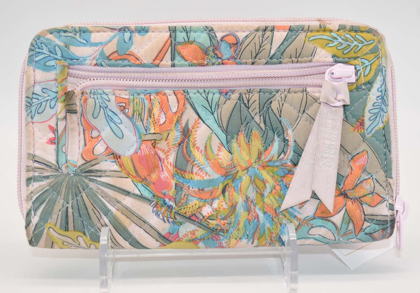 Vera Bradley RFID Turnlock Wallet in "Rain Forest Canopy" Pattern