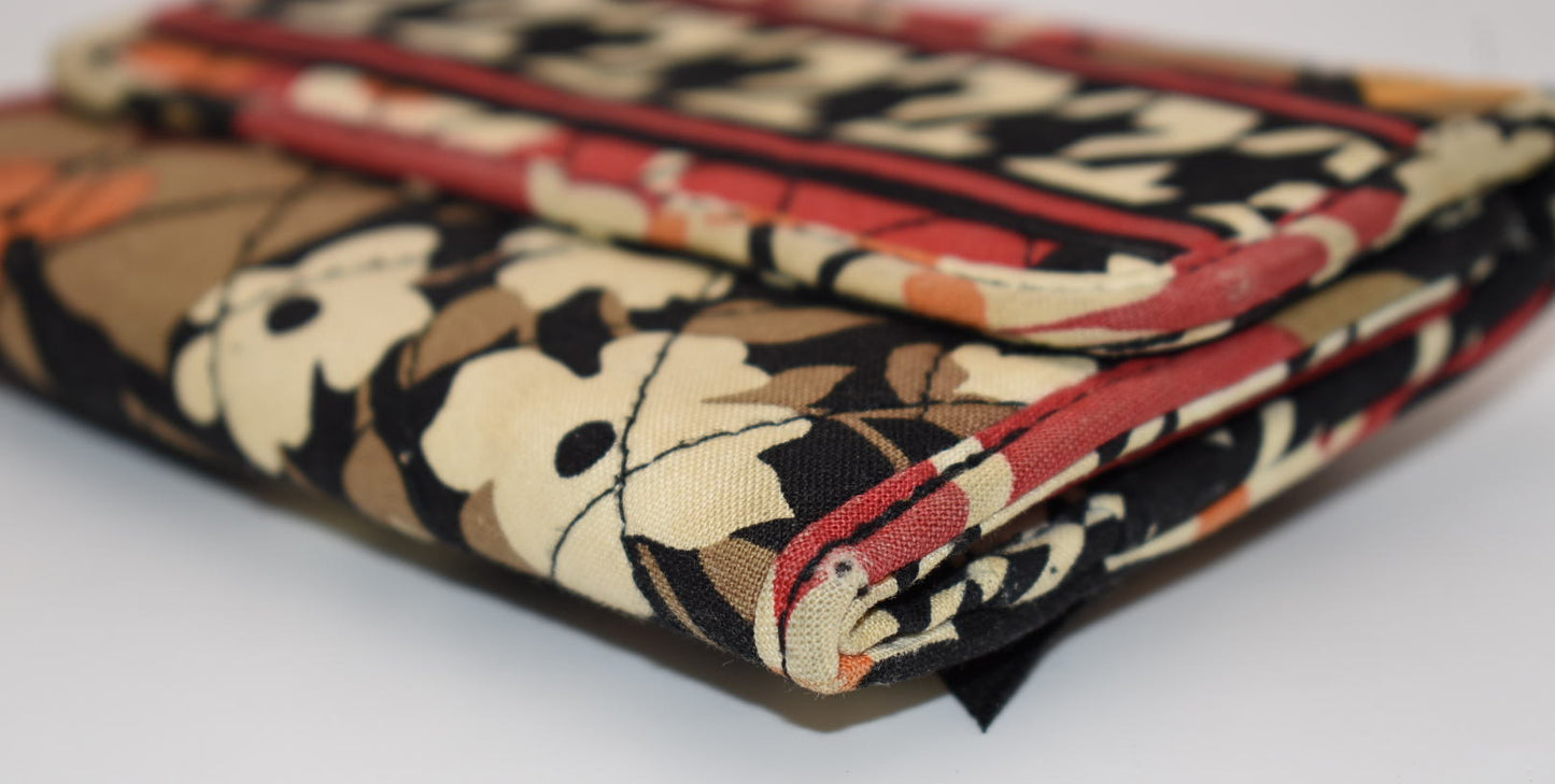 Vera Bradley Trifold Euro Wallet in "Bittersweet" Pattern