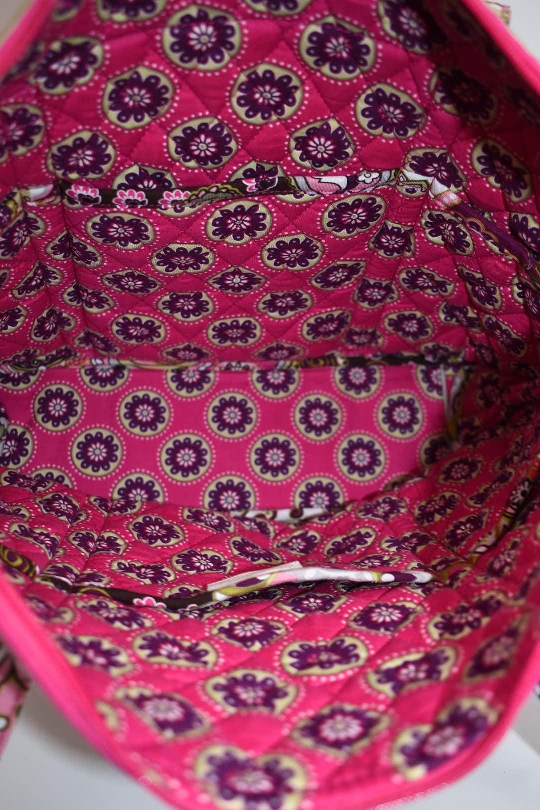 Vera Bradley Villager Tote Bag in "Very Berry Paisley" Pattern