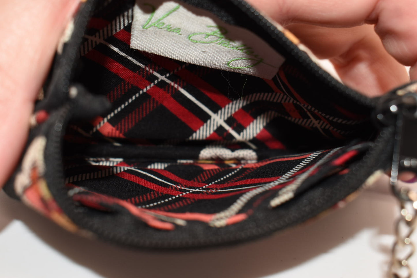 Vera Bradley Clip Zip ID Case in "Pirouette" Pattern