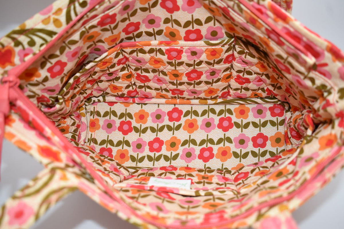 Vera Bradley Mandy Shoulder Tote Bag in "Folkloric" Pattern