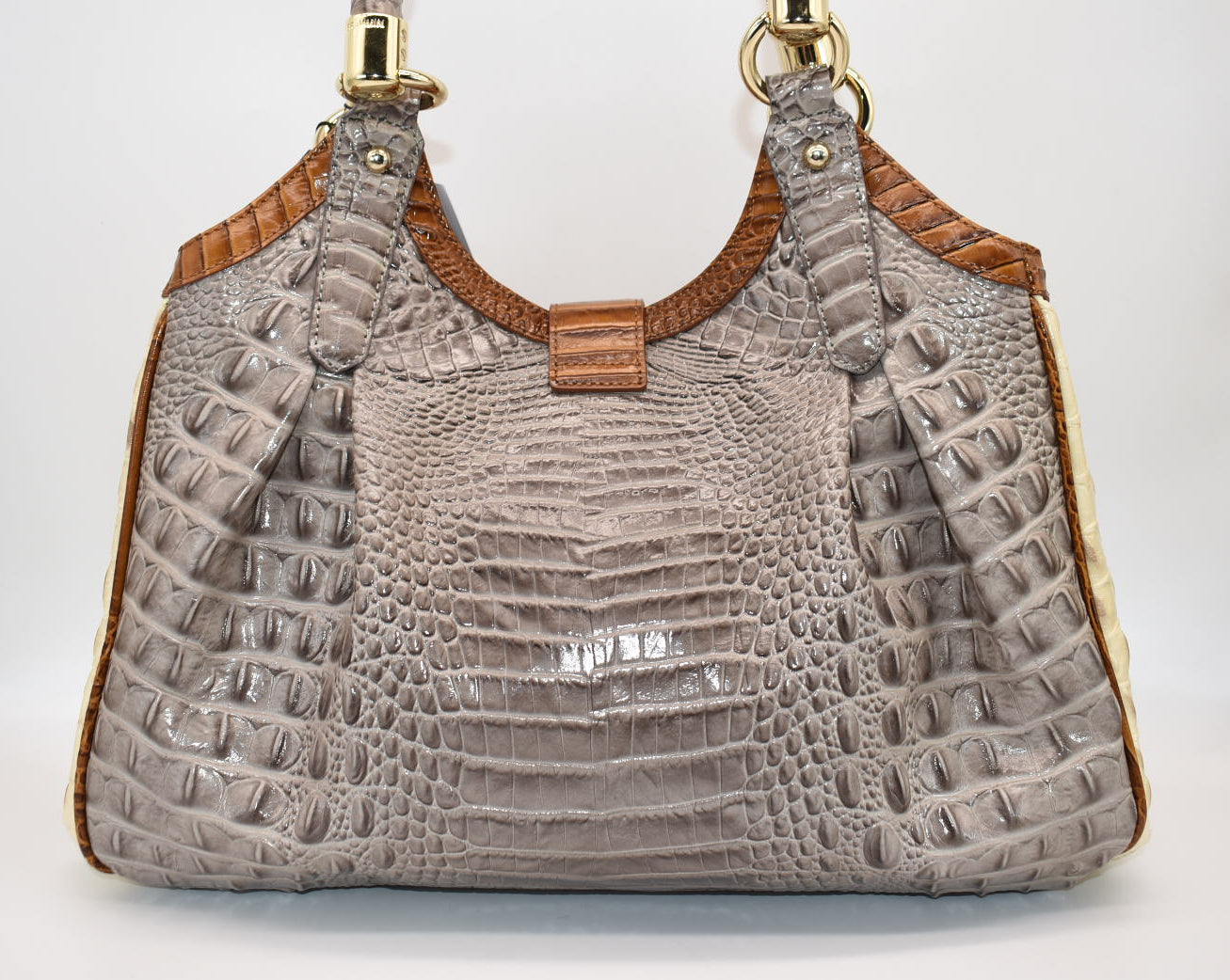 Brahmin Elisa Hobo Shoulder Bag in Tri-Color Melbourne