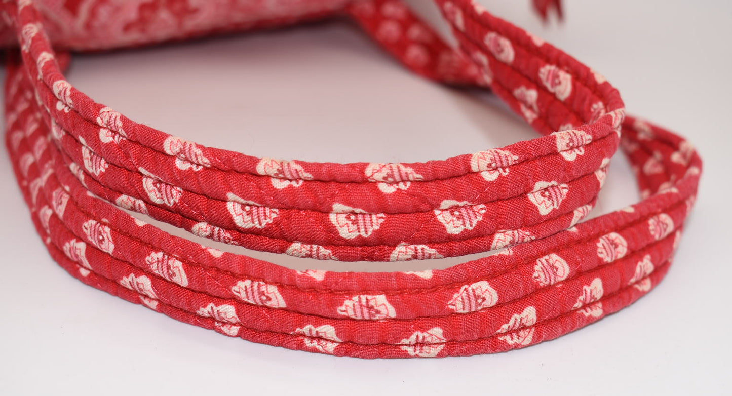 Vera Bradley Large Betsy Shoulder Tote Bag in "Nantucket Red" Pattern