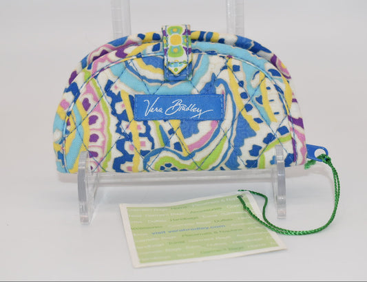 Vera Bradley Mini Jewelry Roll Pouch in "Capri Blue" Pattern
