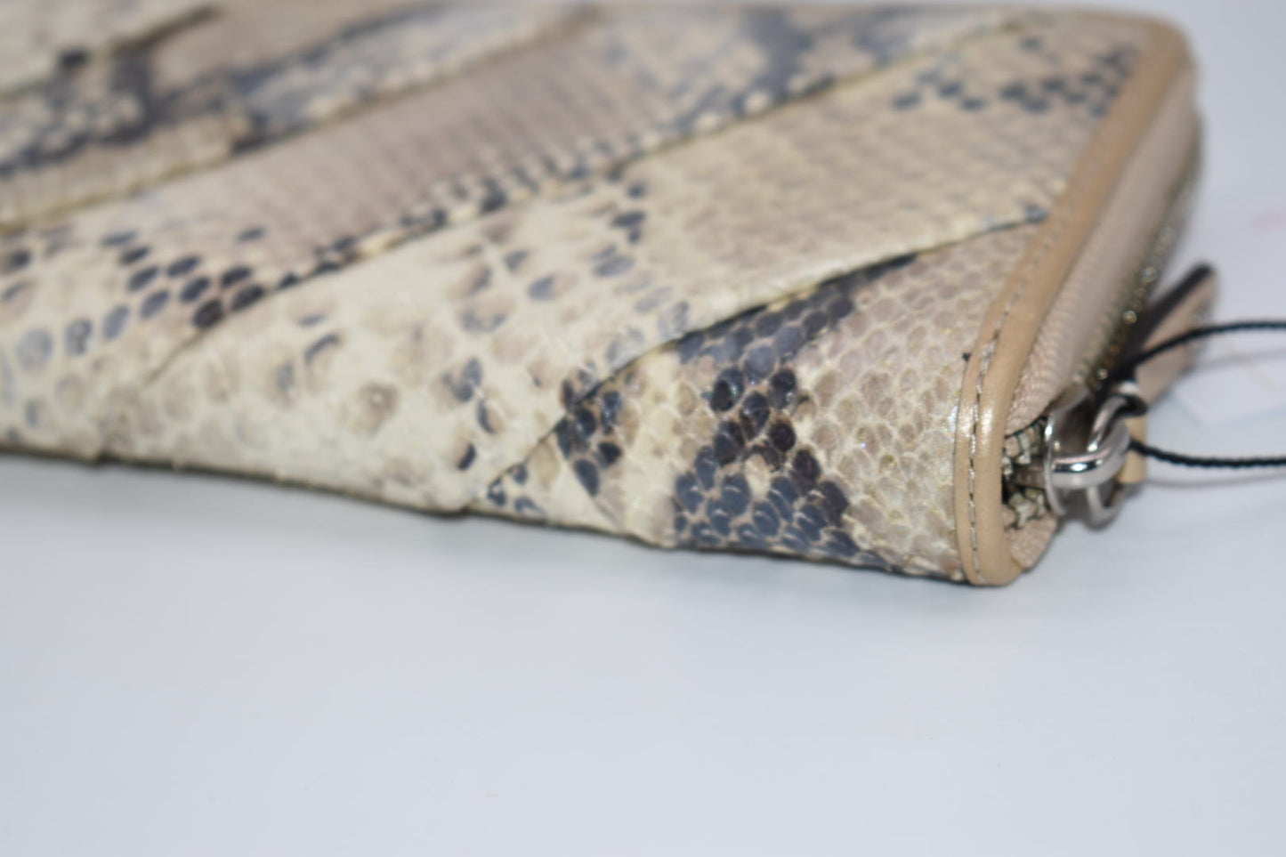 Coach Leather Python Embossed Wallet
