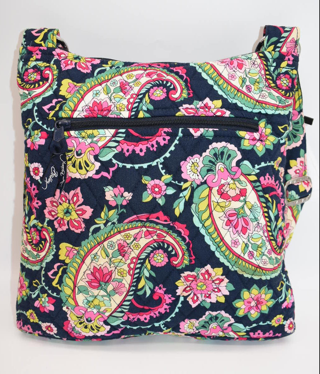Vera Bradley Hipster Crossbody Bag "Petal Paisley" Pattern