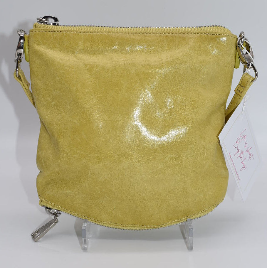 HOBO Convertible Leather Crossbody Bag in Yellow