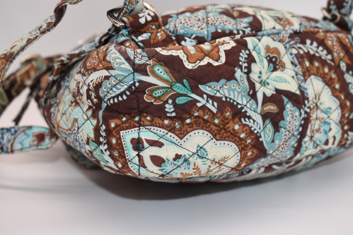 Vera Bradley Small Quilted Cotton Backpack in "Java Blue" Pattern