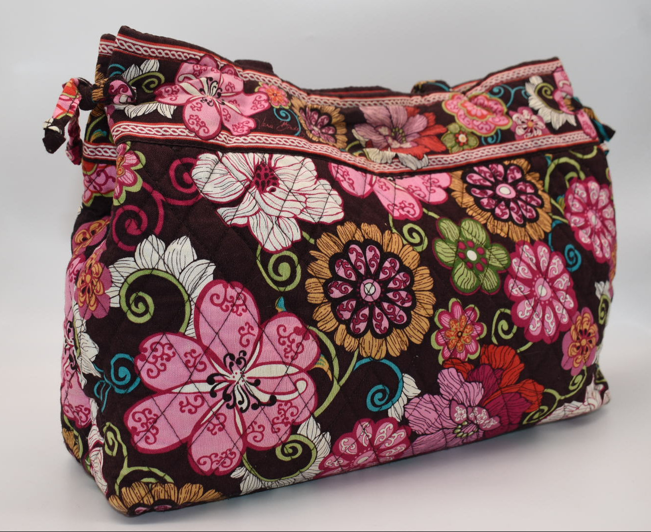 Vera Bradley East West Tote Bag in "Mod Floral - Pink" Pattern