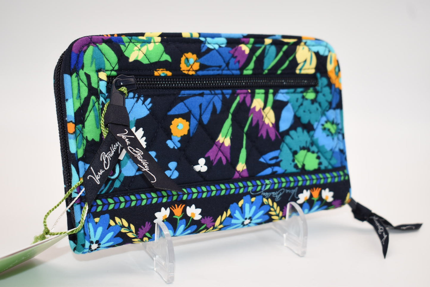 Vera Bradley Turnlock Wallet in "Midnight Blues" Pattern