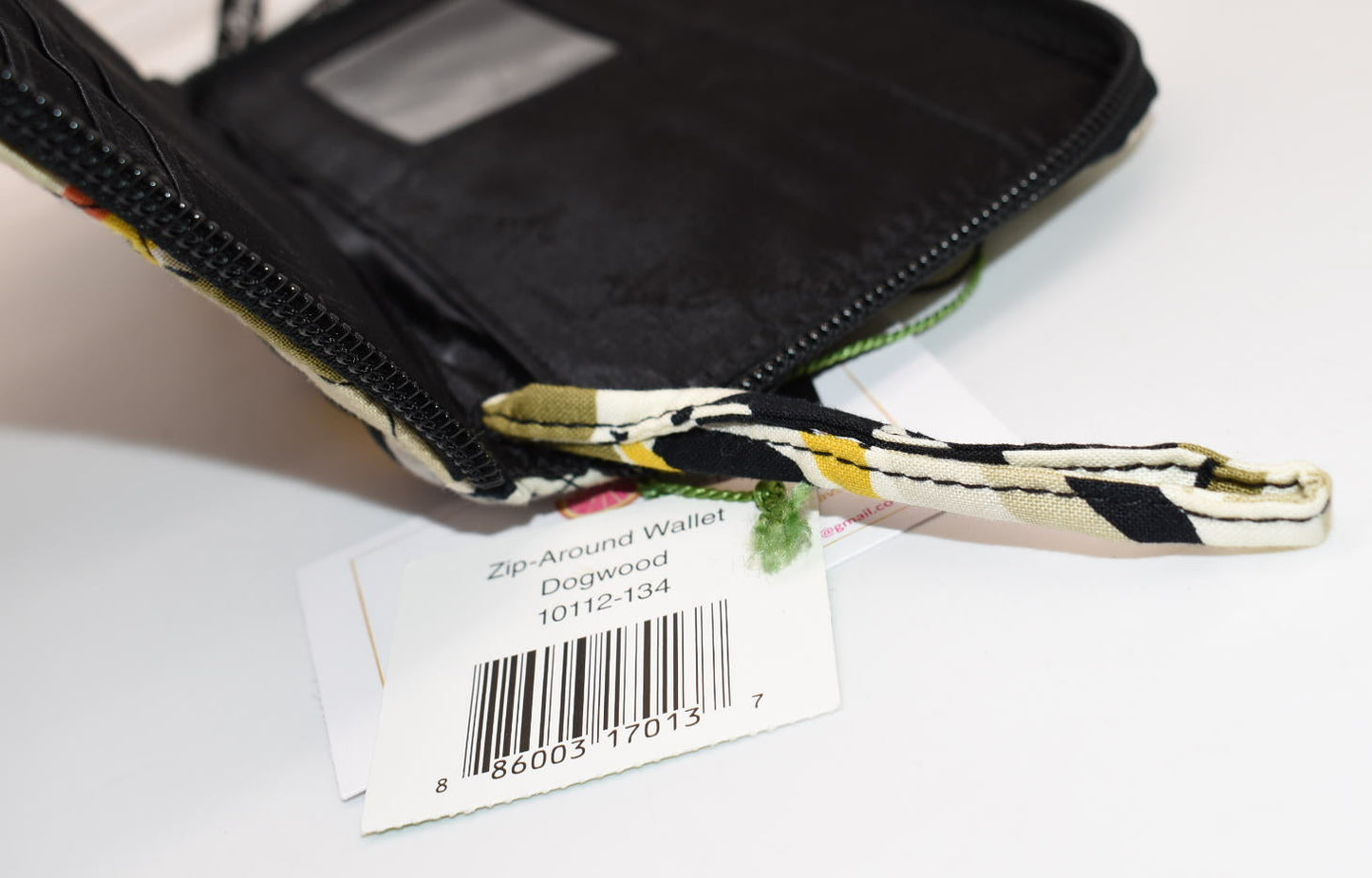 Vera Bradley Zip-Around Wallet in "Dogwood" Pattern