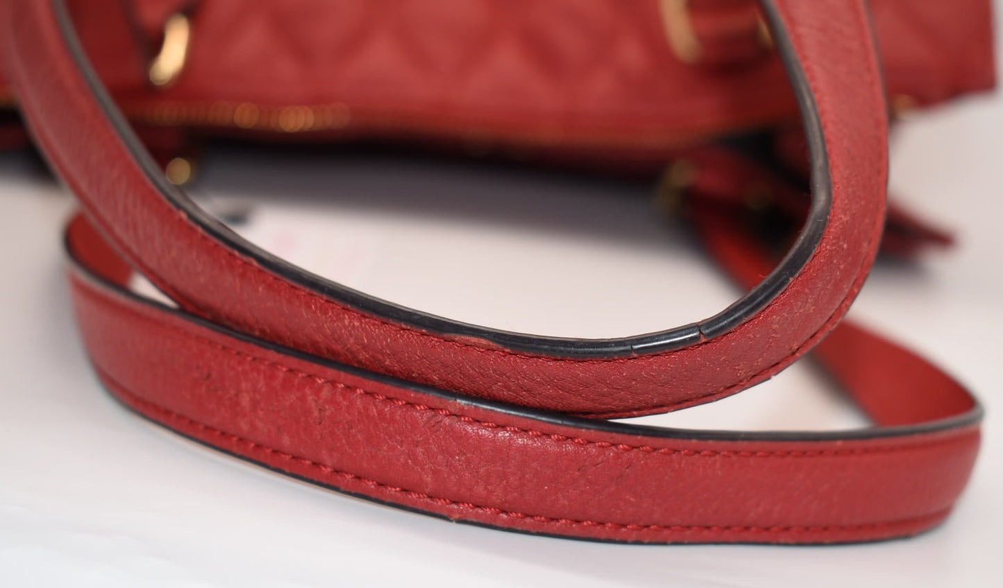 Vera Bradley Quilted Leather Nora Tote Bag in "Ella Tango"